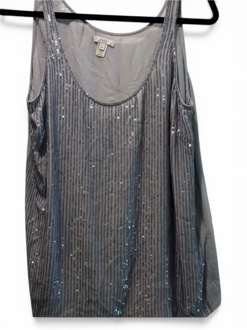 J. Crew Gray Sequin Tank Top